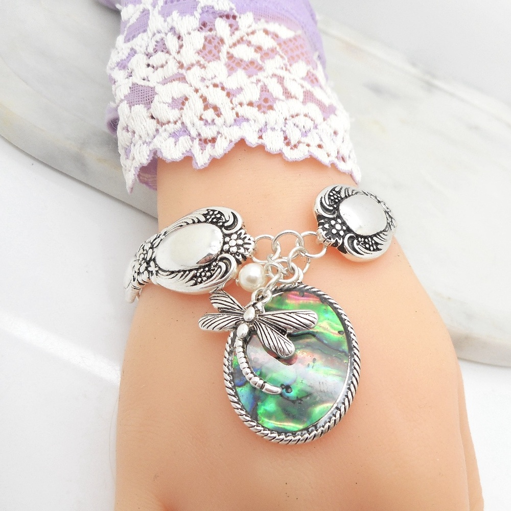 Spoon Replica Bracelet Stretch Dragonfly
